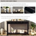 thumbnail image 3 of uhomepro 51" Upgrade Console Table Buffet Cabinet Sideboard Sofa Table with 3 Storage Drawers, Bottom Shelf, Sideboard Buffet Storage Cabinet Console Tables for Entryway, Expresso, Q7216, 3 of 12