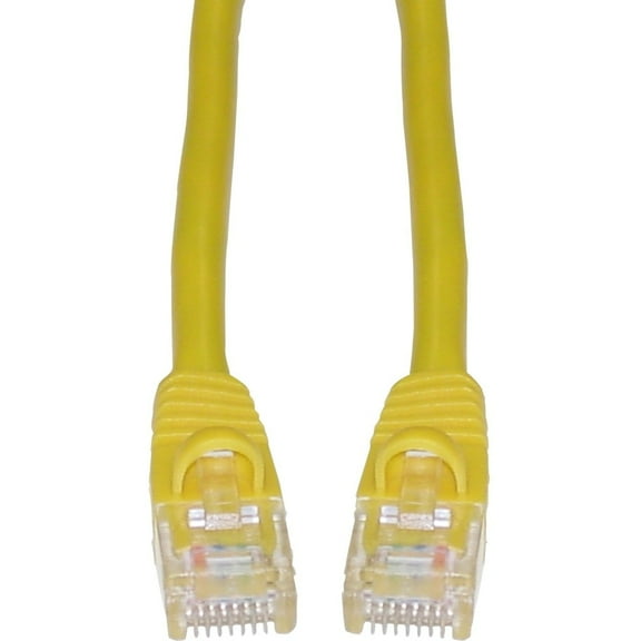 CableWholesale 3-Feet CAT5E Cable with UTP Molded Boot 350MHz, Yellow (10X6-08103)