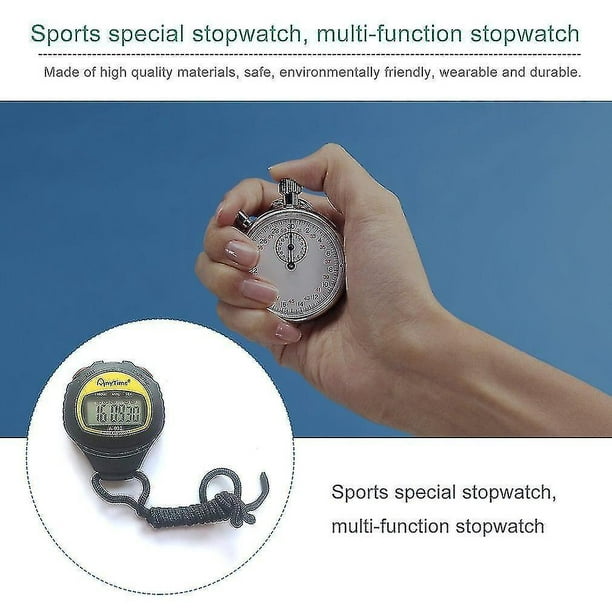 Athletic Works Performance Digital Stopwatch 30 Lap Memory With Lanyard for  sale online