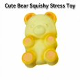thumbnail image 3 of Cute Bear Squishy Stress Toy with Soft Texture, Single Piece, Yellow Design for Kids and Adults, Squeeze Toy, 3 of 3