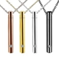 thumbnail image 3 of Urna para mascotas de acero de titanio, colgante minimalista de Perfume, collar, botellas de almacenamiento de cenizas conmemorativas, joyería de moda, 3 of 5