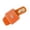Slippers # Orange, variant on Womens Open Toe Slippers Fluffy Square Toe Slides Rhinestone Crown Embellished House Shoes Stylish Slip On Lounge Scuff