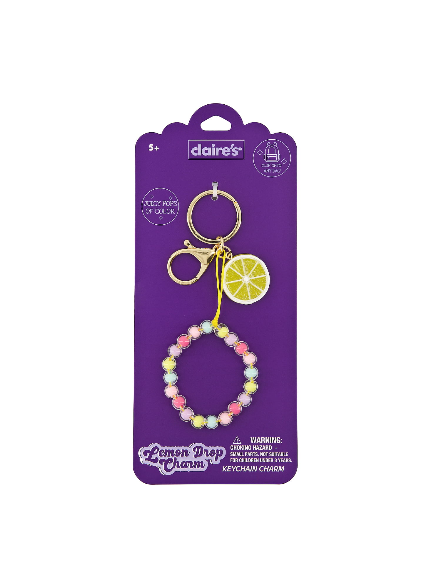 Claire's Bag Charm - Pink Star - Walmart.com