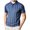 Navy1, variant on Klisyaur Mens Big and Tall Tees Casual Business Tee for Men Comfort Collared Short Sleeve T Shirt with Printed
