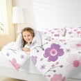 thumbnail image 4 of Homewish Cute Cartoon Flower Bedding Comforter Set,Colorful Daisy Twin Comforter Sets,White Pink Purple Bedding Set For Girls,Ultra Soft Home Decor Reversible,2pcs, 4 of 8