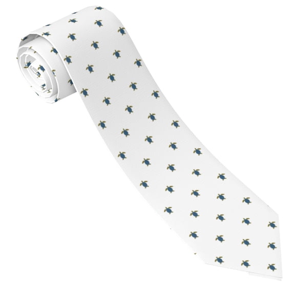 Sigee Hand Drawn Turtle for Elegant Men's Necktie,Classic Tie for Formal and Casual Occasions