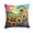 Azaleas 1927, variant on Colorful Gerbera Daisies Fabric Decorative Pillow 18 in x 18 in