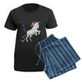 thumbnail image 5 of CafePress - Unicorn Cupcakes Women's Dark Pajamas - Women's Short Sleeve Print T-Shirt and Pants Dark Cotton Pajama Set, 5 of 7