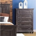 thumbnail image 2 of Bowery Hill Modern Solid Wood 6-Drawers Bedroom Chest in Smokey Walnut, 2 of 9