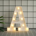 thumbnail image 1 of LED Marquee Letter Lights Sign, Light Up Alphabet Letter for Home Party Wedding Decoration(A）, 1 of 8
