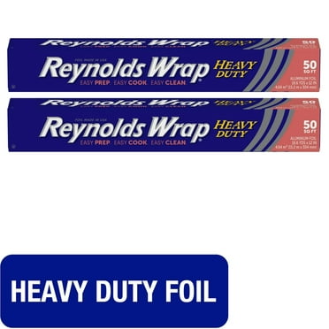 Reynolds Wrap Heavy Duty Aluminum Foil, 50 Square Feet Pk 2