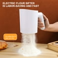 thumbnail image 3 of MIANGASTORE Automatic Sugar Strainer Kitchen Flour Strainer Portable Flour Sifter Battery Operated Sugar Flour Sifter for Baking Sifting Kitchen Utensil, 3 of 6