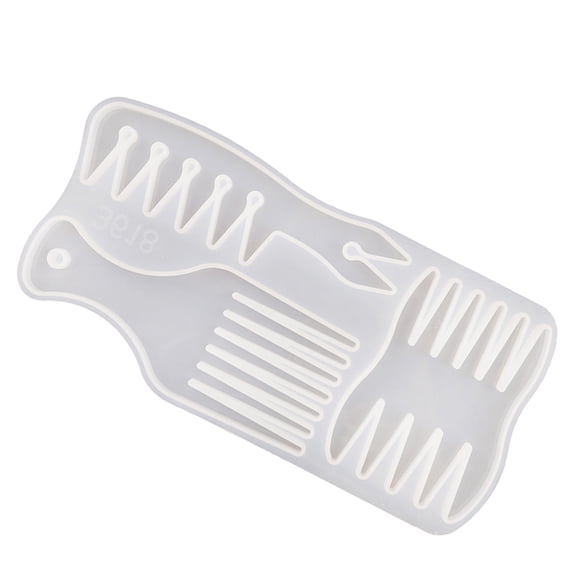 Raindrops Comb Casting Mold Silicone Mold for DIY White 1Pack