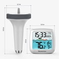 thumbnail image 7 of Newentor Wireless Pool Thermometer Floating Easy Read, IPX8 Waterproof, 200FT Long Range, Accurate Water Temperature Gauge with Indoor Temp Humidity & Clock for Pool, Spa, Hot Tub, Aquarium, 7 of 7