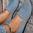 thumbnail image 6 of Women Wide Width Breathable Walking Comfortable Slip on Sneakers Lightweight Sneaker Nurse Shoes Arch Support Sneakers Breathable Soft Running Shoes Anti Skid Sports Diabetic Foam Shoes, 6 of 7