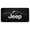 Black, variant on Jeep Mountain Laser Etched Logo License Plate (Rugged Black)