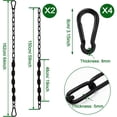 thumbnail image 2 of Juego de Cadenas para Columpio Gelury 2 Piezas de 150 cm con 4 Mosquetones y Capacidad de 300 kg, 2 of 7