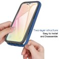 thumbnail image 6 of Kaleidio Case For iPhone 13 (6.1") [Fusion-X] Hybrid TPU Bumper [Shockproof] Transparent Skin Cover [Clear/Blue], 6 of 6