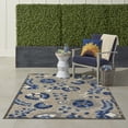 thumbnail image 4 of Nourison Aloha Indoor/Outdoor Natural/Blue 5'3" x 7'5" Area Rug, (5x7), 4 of 11