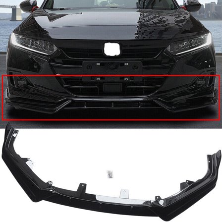 NINTE Front Bumper Lip for 2021-2022 Honda Accord Gloss Black 3PCS