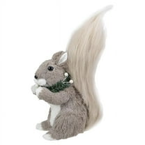 10.25 in. Standing Squirrel with Neck Wreath Christmas Figure