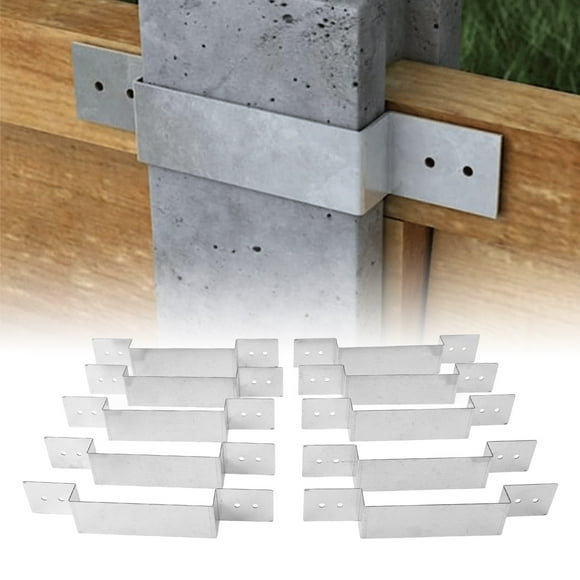 Fence Post Security Bracket, Double Coating Weather Proof Fence Panel Security Bracket for Concrete Fence