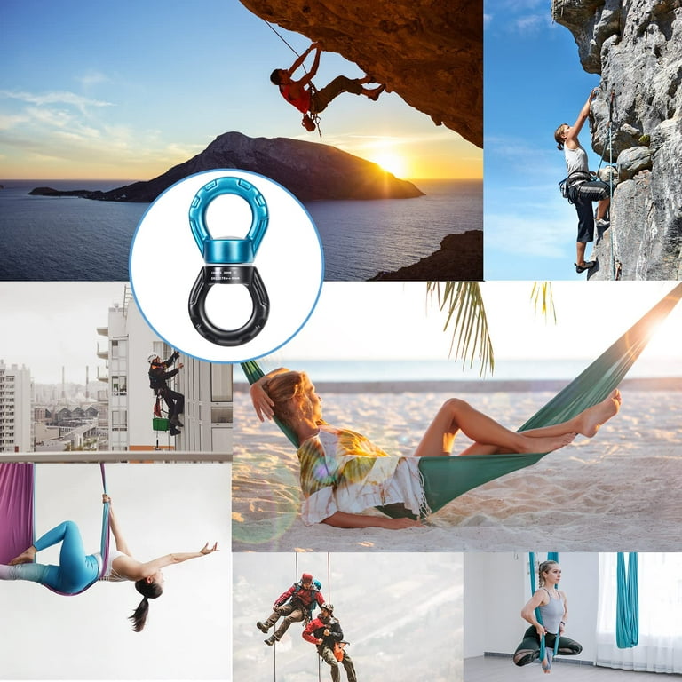 Swing Swivel 30KN Safest 360° Rotational Device Hanging Accessory for Web  Tree Swing, Rock Climbing, Hanging Hammock, Aerial Dance, Children's Swing 