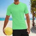 thumbnail image 2 of Razzly Men's Athletic T-Shirts for Outdoor Sports - Short Sleeve UPF 50+ Quick Drying Swim Shirt Rash Guard for Summer Activities(Light Green,M), 2 of 5