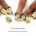 thumbnail image 3 of Wood File Handle Wooden Handles with Brass Collet Chuck for Small Files Accessories DIY, 3 of 4