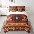 thumbnail image 2 of Erosebridal Bohemian Aztec Bedding Sets Twin Size,Hippie Tribal Comforter Sets with Sheets,Super Cozy Reversible Bed in a Bag Twin size,Boho Decoration,7pcs, 2 of 6