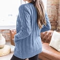 thumbnail image 4 of Women's Cardigan Fall Cardigan Lightweight Long Sleeve Knit Sweater Button Loose Jacket with Pockets, 4 of 7