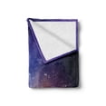 thumbnail image 2 of Space Soft Flannel Fleece Throw Blanket, Stars in Sky Supernova Comet Constellation Universe Meteor Planetary Image, Cozy Plush for Indoor and Outdoor Use, 50" x 60", Dark Blue Purple, by Ambesonne, 2 of 6