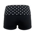 thumbnail image 5 of SONXAHE Womens Polka Dot Fold Over Waist Shorts Stretch Fitted Bottoms, 5 of 5