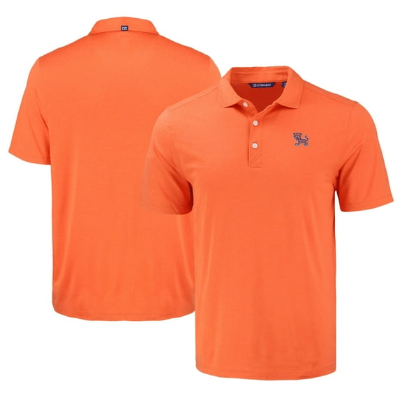 Men's Cutter & Buck Orange Clemson Tigers Coastline Epic Comfort Eco Recycled Polo