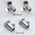 thumbnail image 2 of Stainless Steel Shower Arm Bottom Hose Wall Mounted Shower Head Extension Arm, 2 of 10