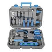 Apollo Tools 2032622 Apollo Tools Household Tool Kit, Blue & Gray - 65 Piece