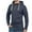 Navy#25, variant on Men's Stylish Hooded Button - Up Pullover Sports Casual Jacket
