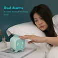 thumbnail image 3 of ammoon Kids Digital Alarm Clock Night Lights Sleep Trainier 2 Alarms 6 Ringtones Time Temperature Display Sound Control Snoozing Function with 1500mAh Rechargeable Battery Wake Up Light Clock for B, 3 of 7