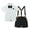 White, variant on Toddler Boy Clothes Suits Summer Formal Shirt Bowtie Suspender Shorts Pants 95% Cotton 3pcs