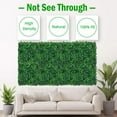 thumbnail image 4 of 12Pcs 10" x 10" Artificial Grass Wall Panels,UV Protected Greenery Garden Fence, High Density Privacy Hedge Screen Wall for Backyard,Green Square,Faux Boxwood Greenery Backdrop Patio, 4 of 5