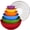Standard 6 Pack - Rainbow, variant on Greentainer 12-Piece Nesting Mixing Bowls with Lids Set, Plastic Prep Bowls, Gray