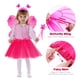 thumbnail image 2 of Soumbiss Set of 4 Cosplay Disfraz Set incluye Tutu Falda Angel Wing Fairy Stick Headband Baby Kids Outfit Kit (Rosy), 2 of 5
