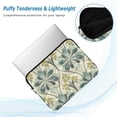 thumbnail image 2 of FORMRS 13"-13.3" Laptop Sleeve Protective Case Soft Carrying Quilted Computer Bag Cover, Beige Floral Pattern, 2 of 7