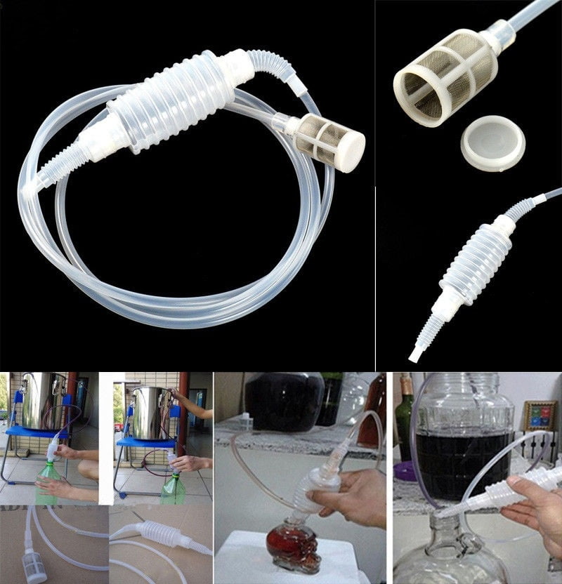 Homebrew Siphon Beer Wine Making Brew Durable Stainless Steel Filter