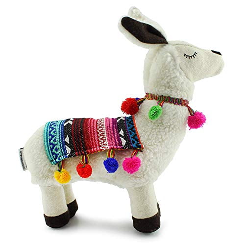 blue stuffed llama