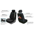 thumbnail image 5 of FH Group Universal Fit Cloth Car Seat Covers, Built-in Seat Belt Front Set - Black FB351102BLACK, 5 of 6