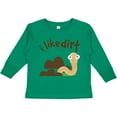 thumbnail image 3 of Inktastic I Like Dirt Earthworm Boys or Girls Long Sleeve Toddler T-Shirt, 3 of 5