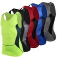 thumbnail image 2 of Sonducket Chaleco para correr para hombre, deportes, Fitness, compresión, tanques sin mangas, secado rápido, ajustado, para correr, Fitness, gimnasio, Uniforme atlético negro SG Sonducket FS8134-13, 2 of 6