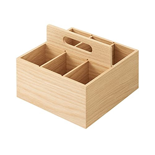 MUJI Wooden Tool Box Approx. Width 16.8x Depth 16.8x Height 12.6