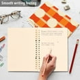 thumbnail image 4 of FORMRS 1-Subject Spiral Notebook 8" x 5" College Ruled 60 Refillable Sheet A5 Hard Cover, Beige Geometric Circles, 4 of 7